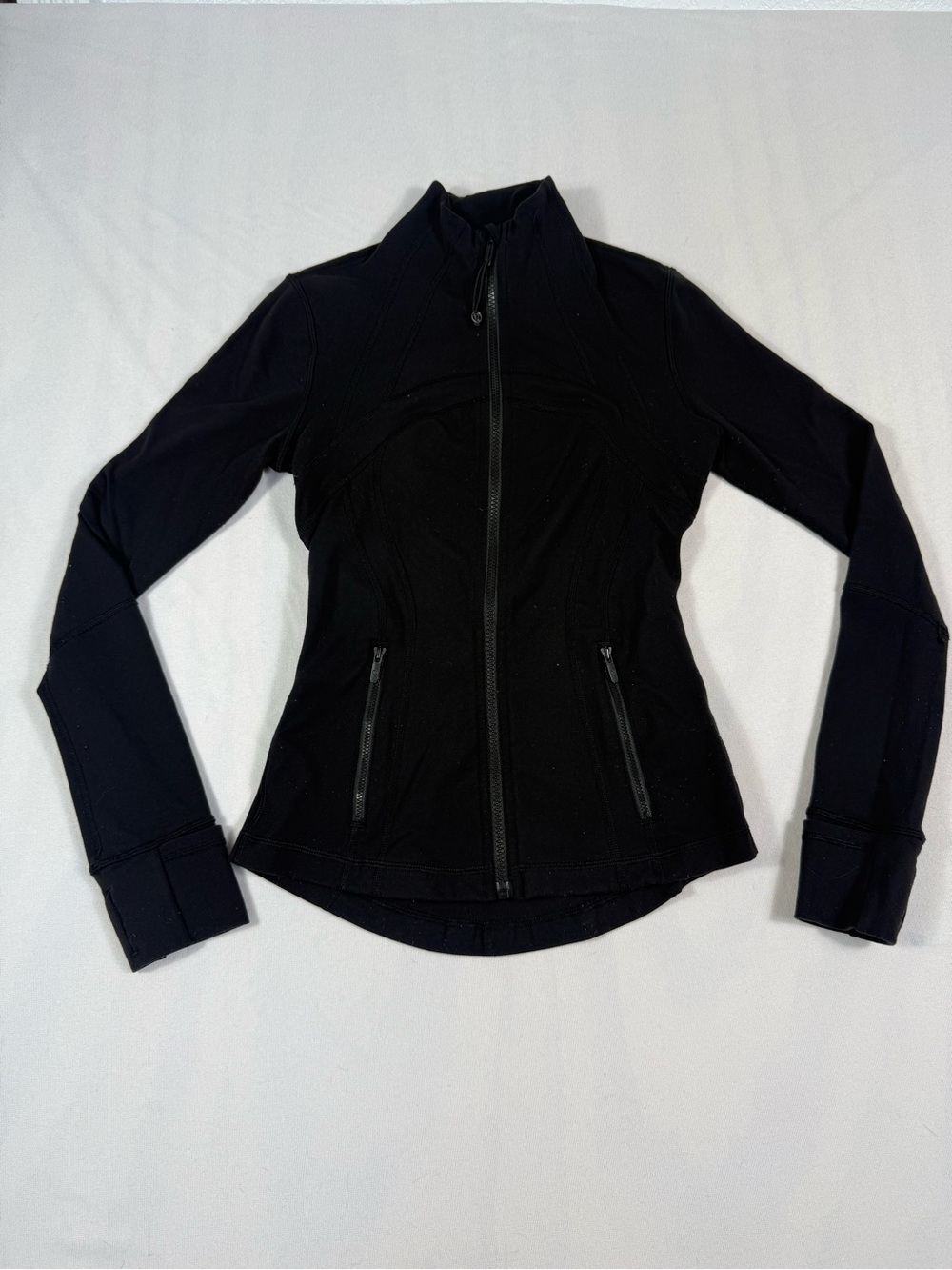 lululemon athletica Women's Black Zip-Up Bomber Jacket READ